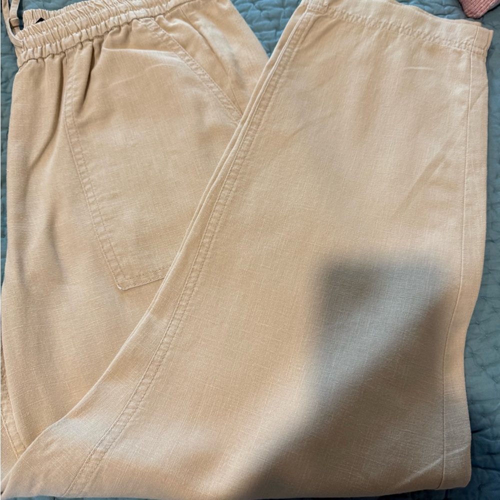 J. Crew Straight Leg Pants in Light Beige
